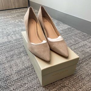 Marc Fisher Zala Shoes in Natural Suede 9.5
